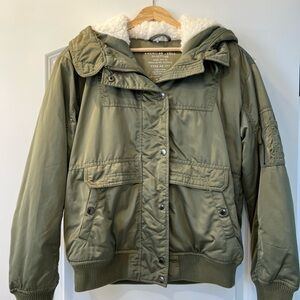American Eagle Outfitters Women's Khaki Utility Jacket